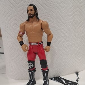 WWE Action Figure with Red and Black Outfit